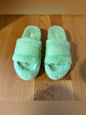 UGG Fluff Slide Platform Slippers